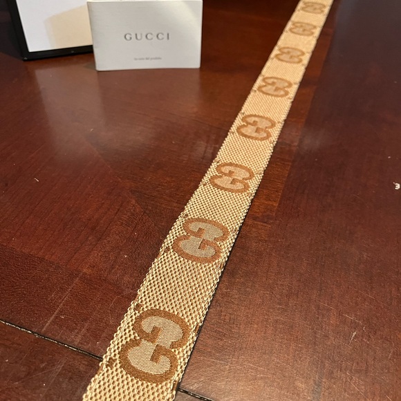 Gucci Gold and Brown Men's Belt - Picture 5 of 15